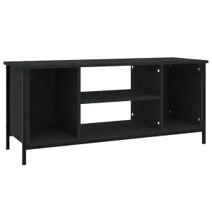 Berkfield TV Cabinet Black 102x35x45 cm Engineered Wood