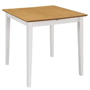 Grady Extendable Dining Table White / Brown