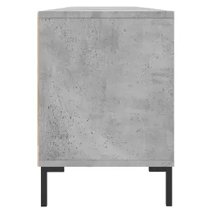 vidaXL TV Cabinet Concrete Grey 150x30x44.5 cm Engineered Wood