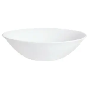 URBNLIVING 4cm Height White Opal Glass Classy Bowls Set of 6