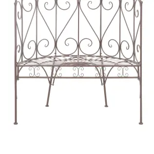 Berkfield Garden Bench 95 cm Iron Antique Brown