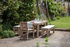 Garden Trading Porthallow Outdoor Patio Dining Table Only 210x75cm Acacia Wood