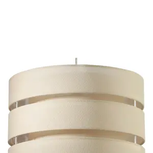 Trio Cream Pendant Light shade (D)35cm