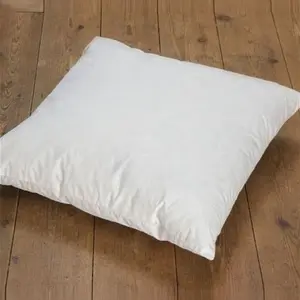 Dunelm Duck Feather Cushion Pad, Size: 45cm X 45Cm, White, Cotton