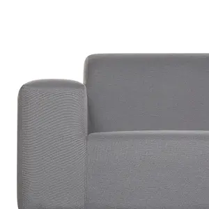 Outdoor Upholstered Sofa Garden Sofa ROVIGO Polyester Grey 3 Seater