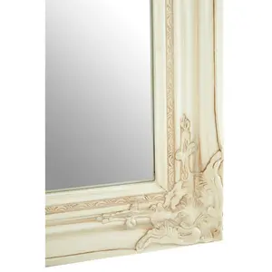 Interiors by Premier Zelma Bone White Wall Mirror