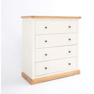 Trevi 4 Drawer Chest of Drawers Brass Knob