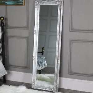 Melody Maison Tall Silver Wall / Leaner Mirror