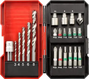 Einhell 49108806 22 Piece HSS Drill and Screwdriver Bit Set