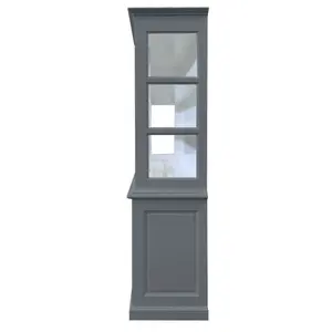 Jacksonport Display Cabinet Trafic Grey/White