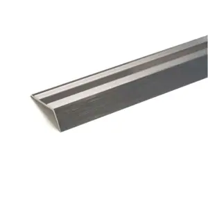 0.9m Superior Brushed Black Nosing Door Plate Threshold