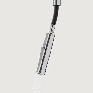 GoodHome Zanthe Chrome-plated Kitchen Pull-out Tap