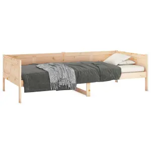 Berkfield Day Bed Solid Wood Pine 90x190 cm