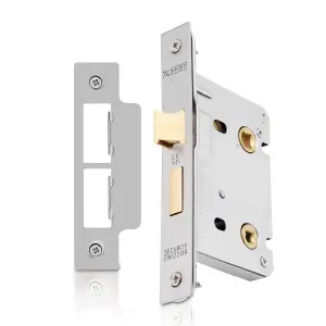 XFORT Satin Chrome Bathroom Lock 75mm