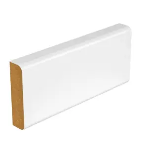 PACK OF 15 (Total 15 Units) -14.5mm MDF Pencil Round Two Edge 4200mm x 69mm x 14.5mm Primed - 4200mm