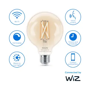 Philips WiZ E27 60W LED Cool white & warm white Globe Dimmable Light bulb