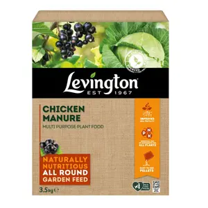 Levington Chicken Manure Plant Food Pellets All Purpose Flowers Fruit Veg 3.5kg