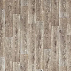 Dark Beige Wood Effect Vinyl Flooring For Kitchen, Bathroom, Dining Room, 2.0mm Thick Vinyl Sheet -5m(16'4") X 2m(6'6")-10m²