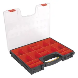 Sealey Parts Storage Case With 20 Removable Compartments - Red/Black APAS2R