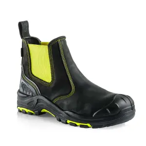 Buckler Boots BuckzViz High Viz Yellow Dealer Safety Work Boots UK Sizes 8