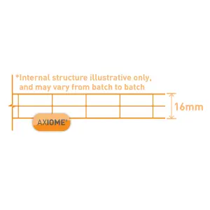 Axiome Clear Polycarbonate Multiwall Roofing sheet (L)3m (W)690mm (T)16mm