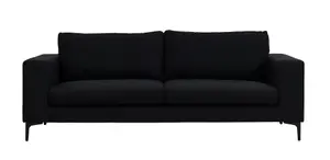 Bolero Sofa , 3,seater , Black fabric