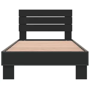 Berkfield Bed Frame without Mattress Black 90x200 cm