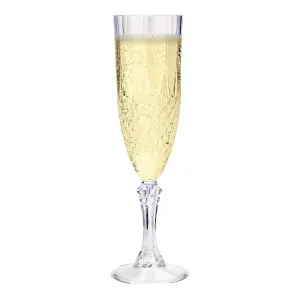 6pcs Crystal Effect Party Glasses - Highball Whiskey Wine Champagne Flute - No More Broken Glasses