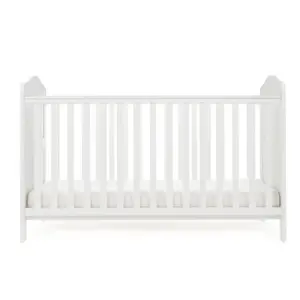 Whitby Cot Bed with Foam Mattress White