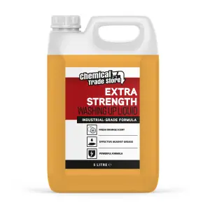 Chemical Trade Store - Concentrated Washing Up Liquid - Orange - 5 Litre