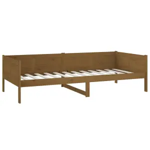 Berkfield Day Bed Honey Brown Solid Wood Pine 90x190 cm