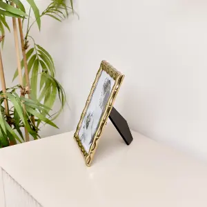 Melody Maison Gold Bamboo Photo Frame - 6 x 8