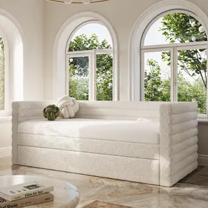 Flair Yuma Boucle Guest Bed - Cream