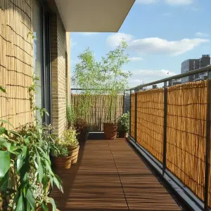 Premium Bamboo Slat Fencing Screening Rolls 4m(L) x 1.2m(H)