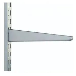 Charles Watson Twin Slot Shelving Bracket 320mm Silver Pack of 10