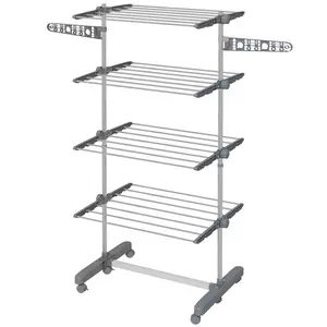 Stainless Steel Standard Drying Rack Silver/Black