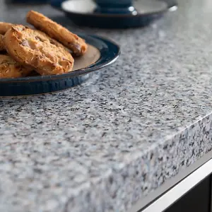 d-c-fix Granite Grey Self Adhesive Vinyl Wrap Film for Kitchen Doors and Worktops A4 Sample 297mm(L) 210mm(W)