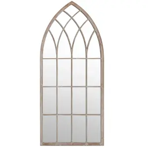 Berkfield Garden Mirror Sand 70x30 cm Iron for Outdoor Use