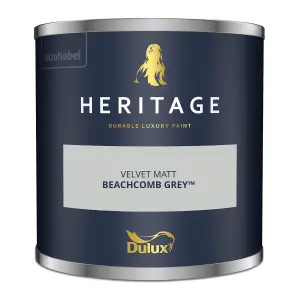 Dulux Trade Heritage Beachcomb Grey Matt Wall paint, 125ml Tester pot