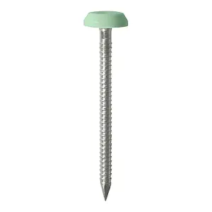 Timco - Polymer Headed Nails - A4 Stainless Steel - Chartwell Green (Size 65mm - 100 Pieces)