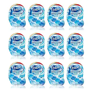 Bloo Brilliant Gel All in 1 Toilet Rim Block Cleaner Arctic Ocean 42g - Pack of 12