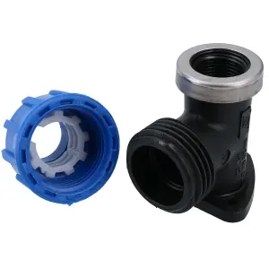 20mm x 1/2" MDPE Wall Elbow Outside Tap Fitting Threaded Connector Bend 5PK