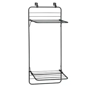 Metal Foldable Wall-Mounted Drying Rack Grey