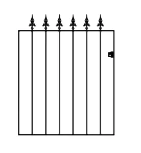 SAXA Spear Top Metal Garden Gate 762mm GAP x 950mm High SAZP05/1