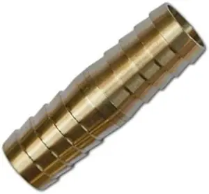 12.5 mm Brass Straight Hose Joiner Barbed Connector Air Fuel Water Pipe Tubing