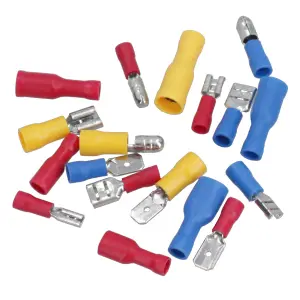 Electrical Wire Terminal Insulated Connectors Spade Connector Butt Crimps 120pc