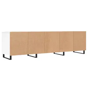 Berkfield TV Cabinet White 150x30x44.5 cm Engineered Wood