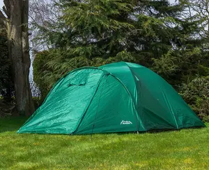 Andes 4 Person Easy Pitch Tent - GREEN