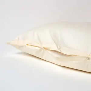 Homescapes Cream Egyptian Cotton V Shaped Pillowcase 200 TC