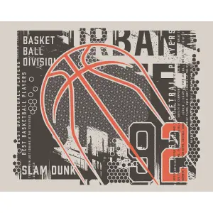 Origin Murals Modern Basketball Black Paste the Wall Mural 350cm wide x 280m high